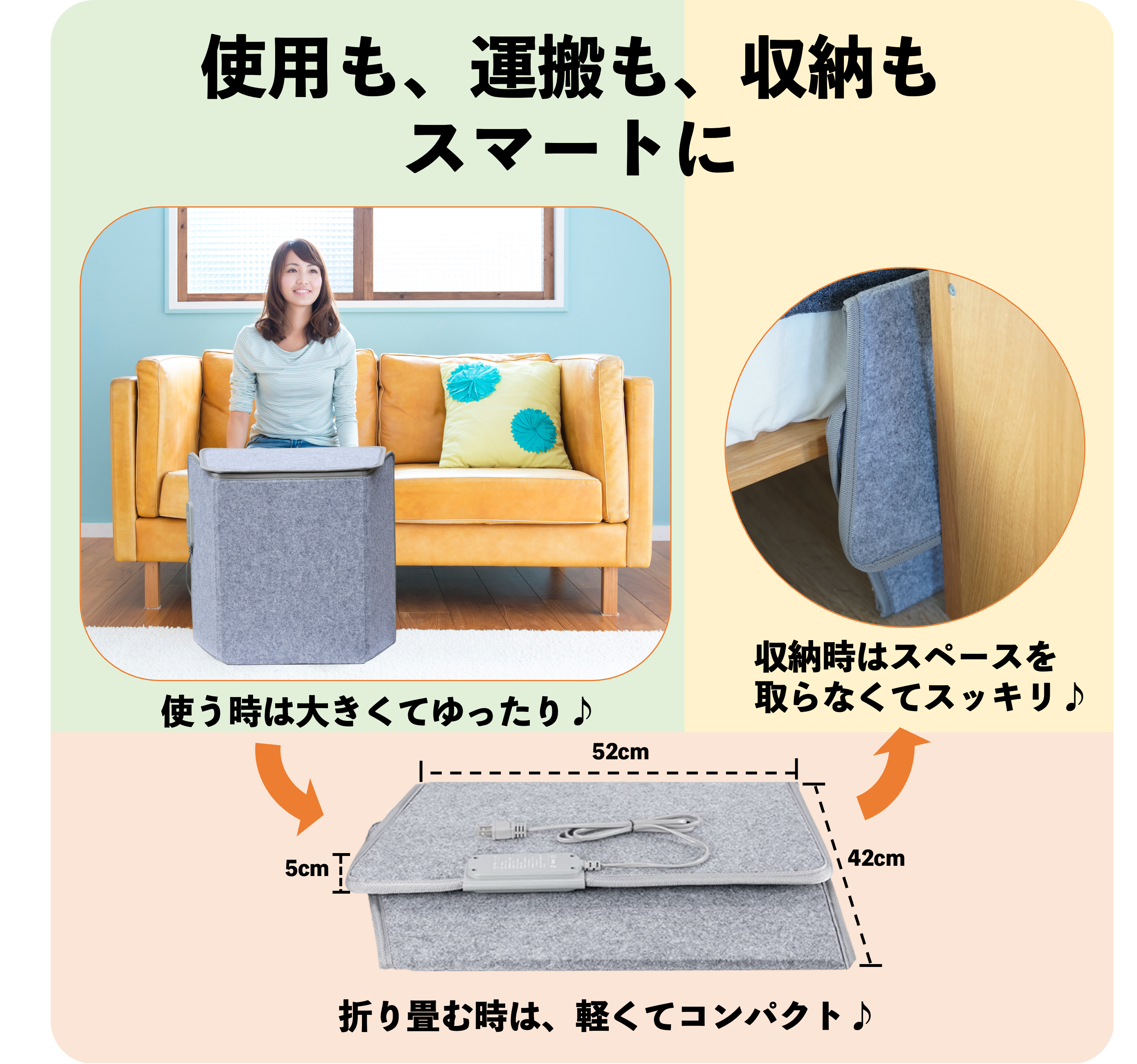 ５面式 遠赤外線足元パネルヒーター 多面発熱 省エネ | 北国のこたつ – (株) ゲンキラボ